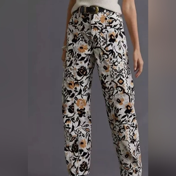 Anthropologie corduroy print cargo pants - going to consignment store Saturday, - Picture 5 of 6